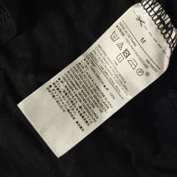 Banana Republic Women Black Sleeveless VNeck Wrap Tank Top Medium Modal Workwear - Picture 7 of 8